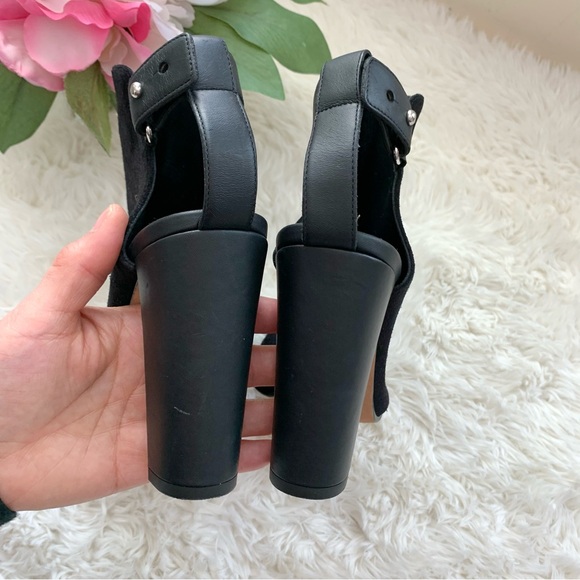 Vince Addison Suede Peep Toe Booties 6.5 - 7 - Picture 11 of 16